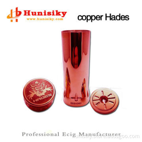 Copper Hades mod, mechanical 26650 battery